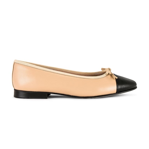 Jeffrey Campbell Arabesque Ballet Flat in Natural/Black Size 9 - Picture 3 of 10